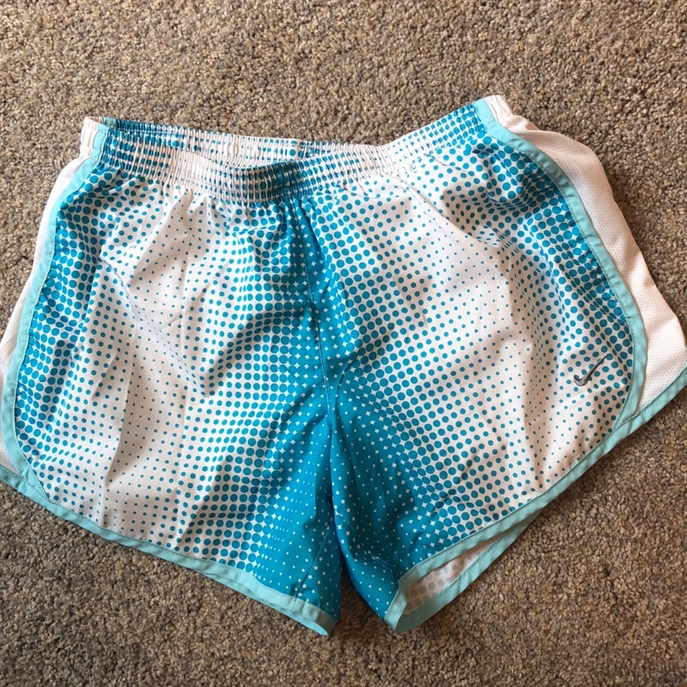 Blue and White Nike Shorts